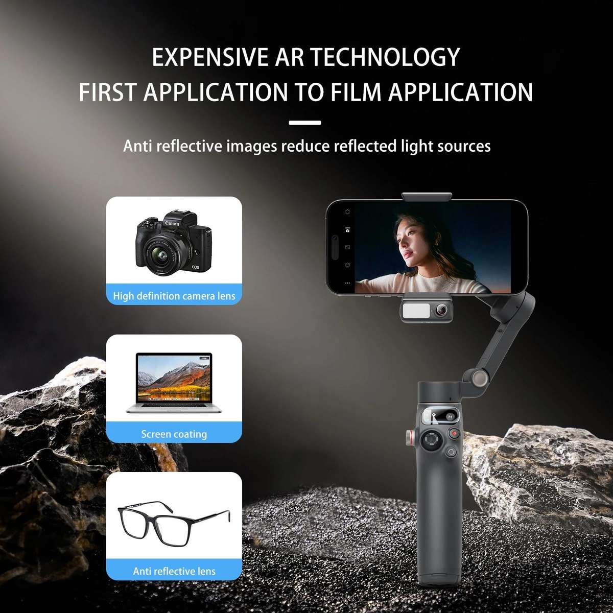 For DJI OSMO Mobile 7 / 7P Stabilizer Screen Protector Protective Film 2sets /Pack