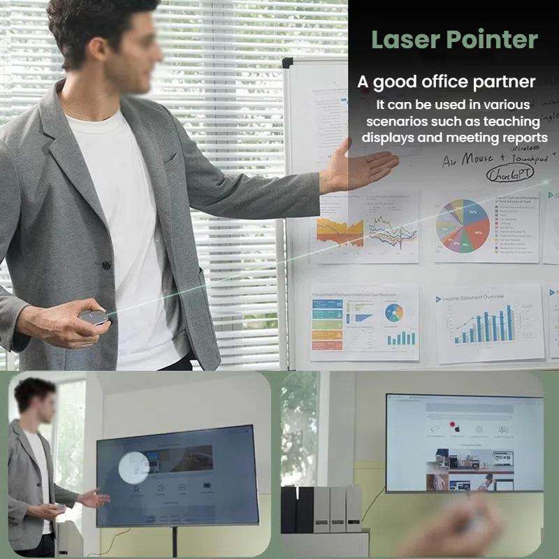 Cheerdots 2 Smart Magnetic Split Air Mouse Wireless Charging Bluetooth Dual Mode Mouse, Color: Bl...