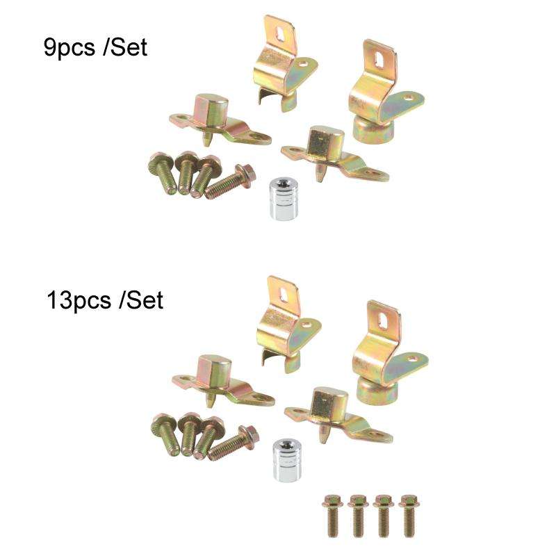 Car Tailgate Hinge Set With Screw Socket Wrench For Chevrolet, Specifications: 9pcs /Set
