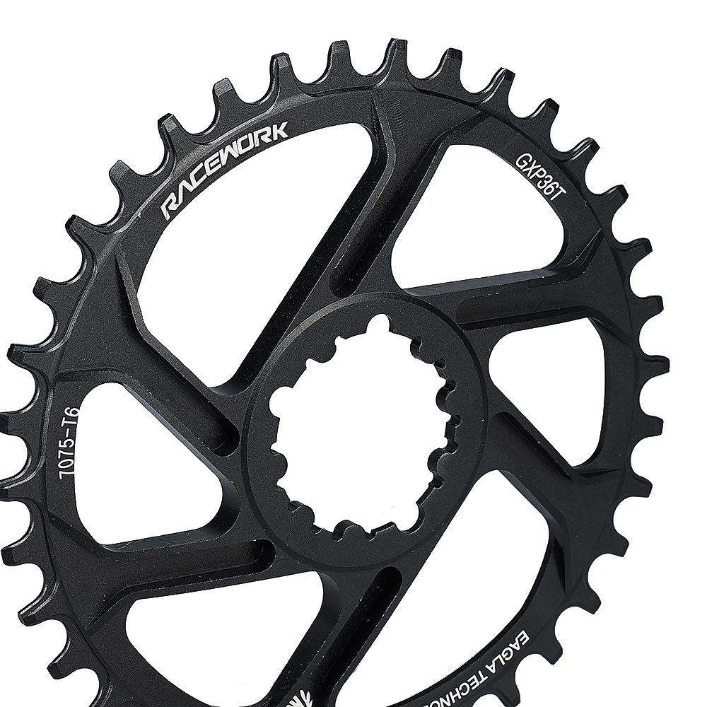 RACEWORK 7075-T6 For SRAM Mountain Bike Single Plate Round Bicycle Sprocket, Spec: 3mm 32T