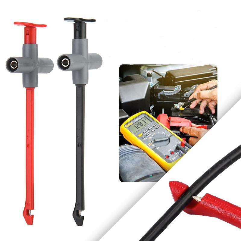 Multimeter Piercing Hook Auto Repair Circuit Non-destructive Piercing Needle(Red)