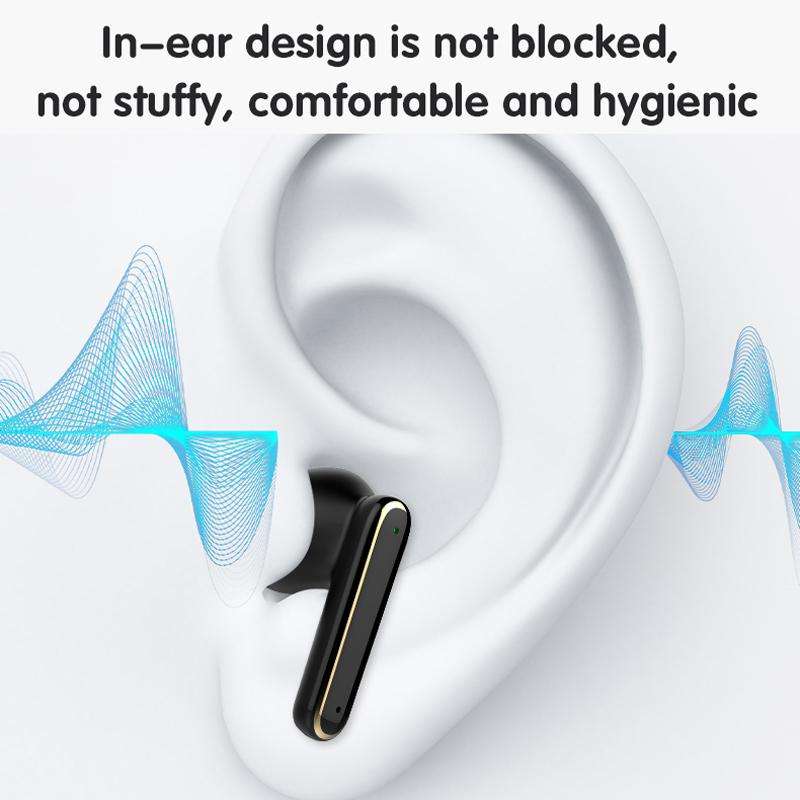 Smart Touch In-Ear Hearing Aid With Digital Charging Compartment(Black)