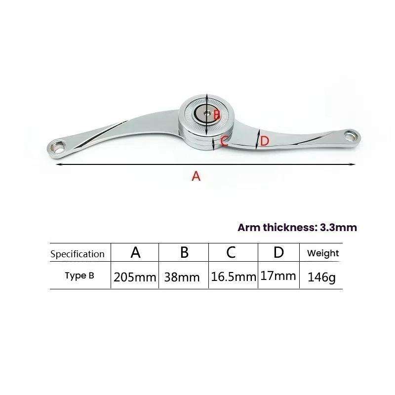 S-Shaped Mechanical Cabinet Wardrobe Door Randomly Stop Support Hinge Furniture Lift Up ... Type B