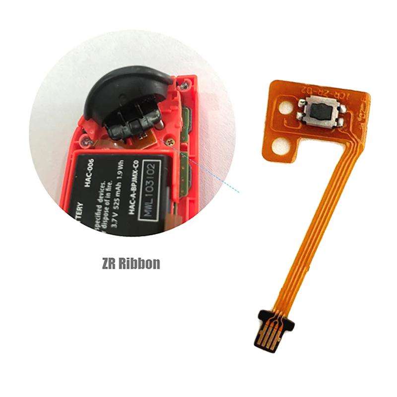 3pcs /Set For Nintendo Switch Joy-Con Button Repair Cable Gamepad Button Key Ribbon Flex Cable(ZL+ZR