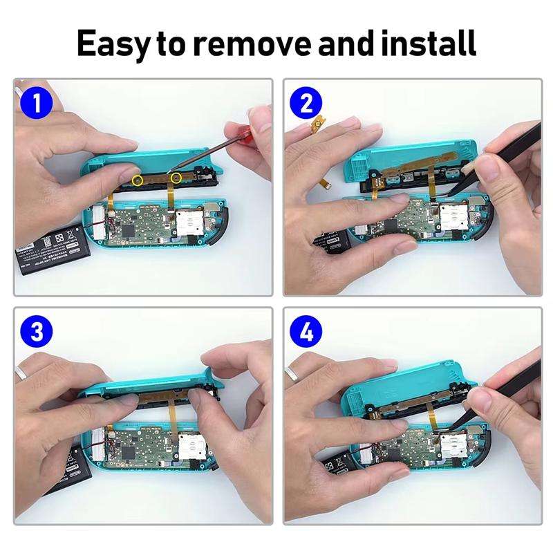 3pcs /Set For Nintendo Switch Joy-Con Button Repair Cable Gamepad Button Key Ribbon Flex Cable(ZL+ZR