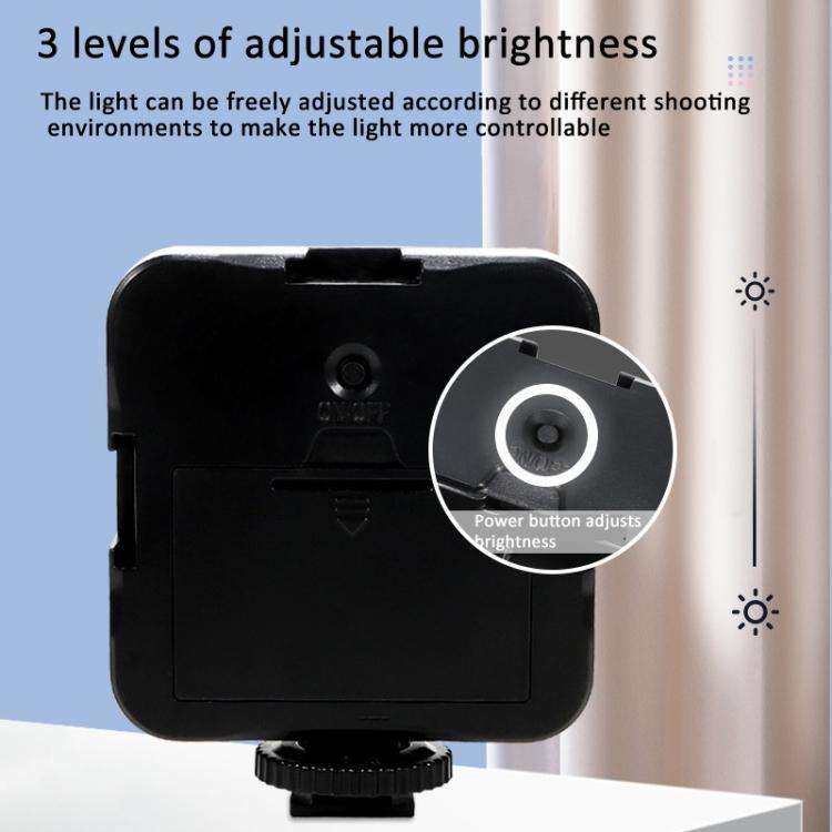 Battery Type Selfie Fill Light 3 Color Temperature Clip On Lamp with PTZ & Tripod Kit