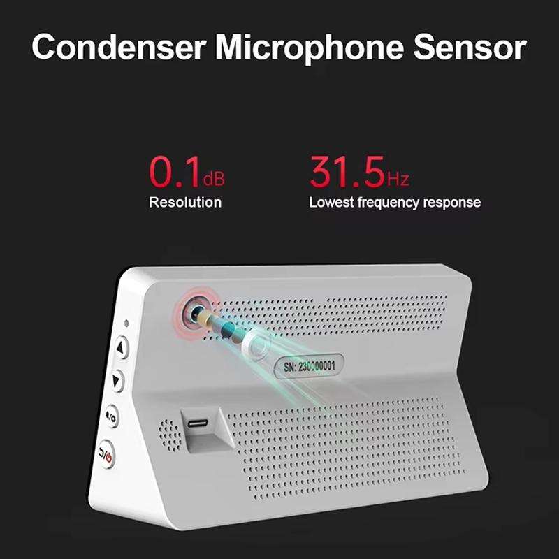 SNDWAY SW-525S Desktop Noise Meter Temperature and Humidity Meter Decibel Meter Environmental Noise