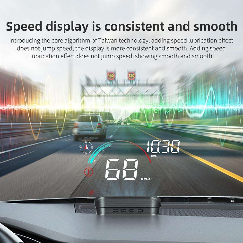 M22 Car Electronic Dog HUD Head-up Display Car OBD Universal Speedometer(GPS Version)