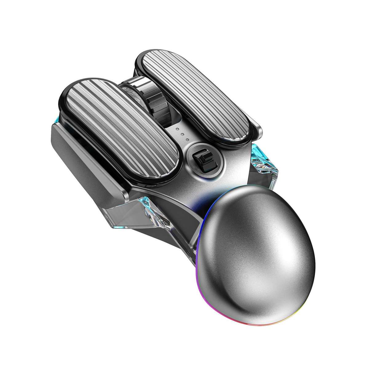 IMICE T800 Rechargeable Bluetooth Dual Mode Wireless Gaming Mice RGB Lighting Plating Mouse(Black)