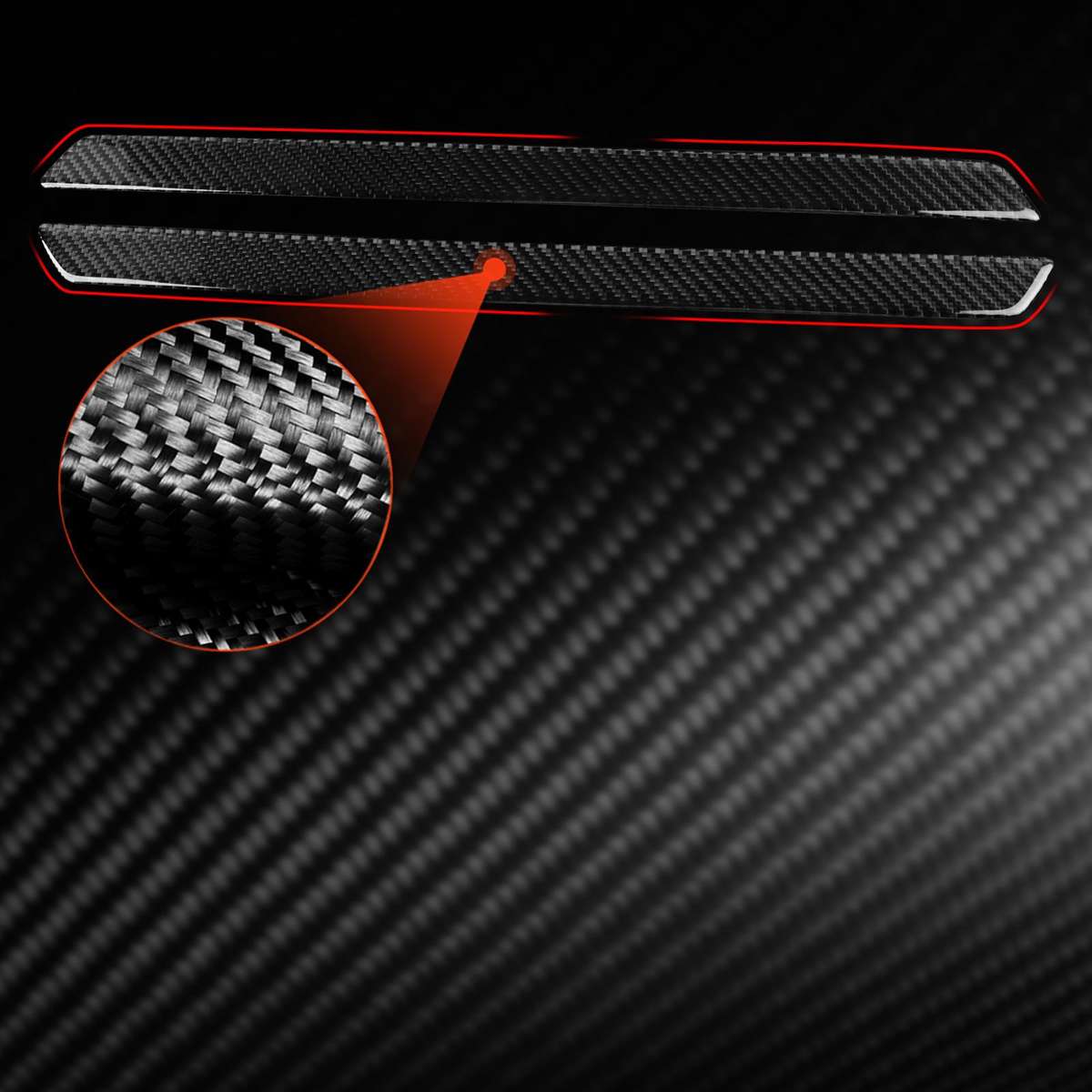 For 2022-2025 BYD Seal 2pcs /Set Door Sill Decoration Stickers(Black)