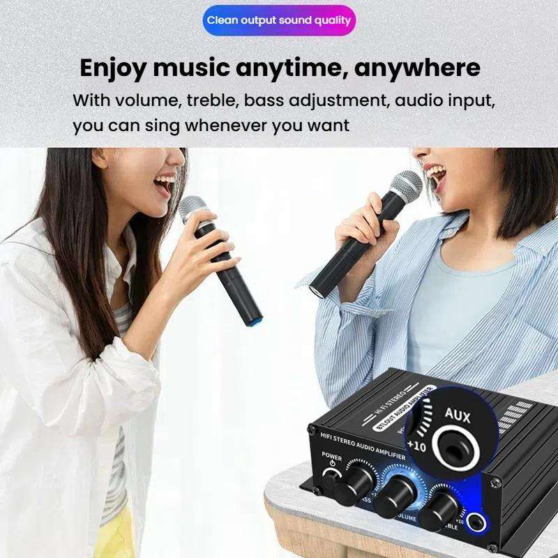 AK270 With DC Line Car Home Stereo Mini Amplifier