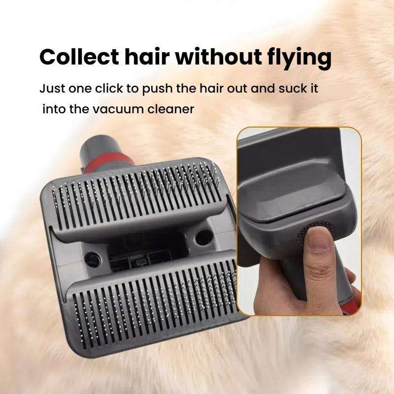 Pet Hair Brush Tool Attachment For Dyson V7/V8/V10/V11/V15 Vacuum(White)