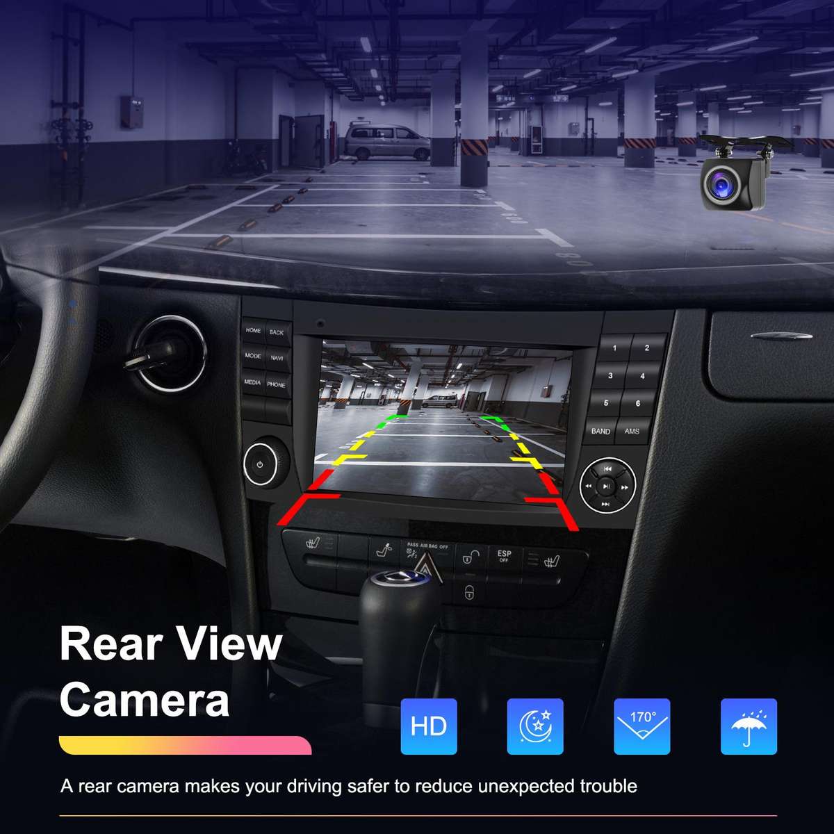 7 inch Horizontal Screen 2+64G Bluetooth Car Player Carplay Car Center Control Integrated Machine Fo