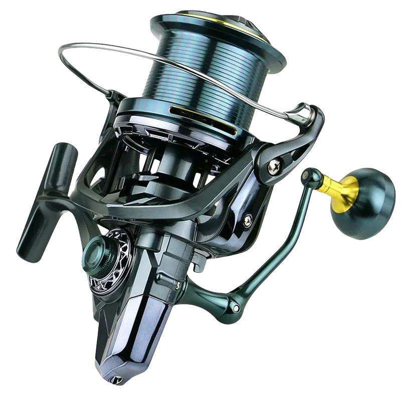 YUMOSHI TC10000 Guide Rod Structure All-Metal Spinning Reel Zero Backlash 4.7:1 Gear Ratio, Screw-