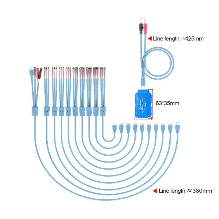 SUNSHINE SS-905D For iPhone / Android Series Power Supply Start-up Cables Mobile Phone Repair Test