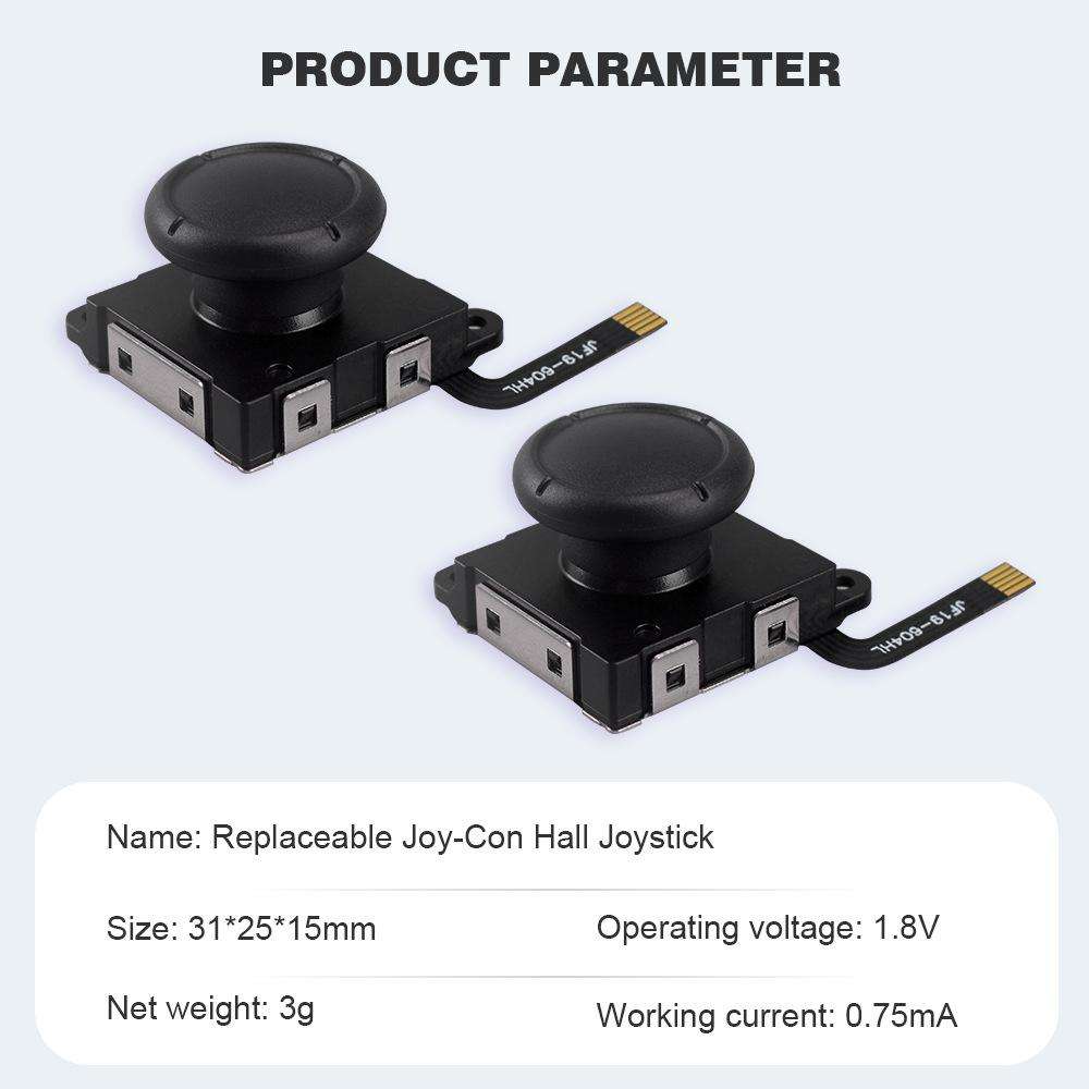 Hall Effect Joystick for Nintendo Switch/OLED/Lite Joy-Con Electromagnetic Analog Stick with No Drif