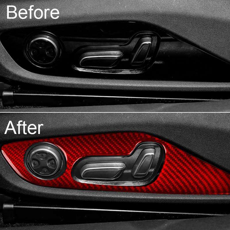 For 2022-2025 BYD Seal 4-Piece/Set Seat Adjustment Decorative Stickers(Black)