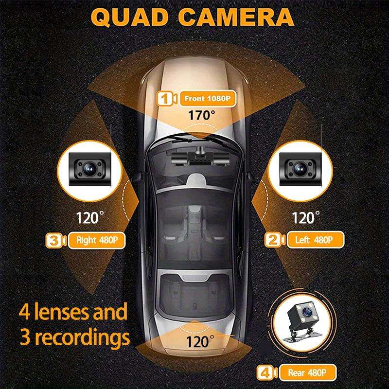 High-Definition 1080P Infrared Night Cision Parking Monitoring Driving Recorder, Specification: 3 Le