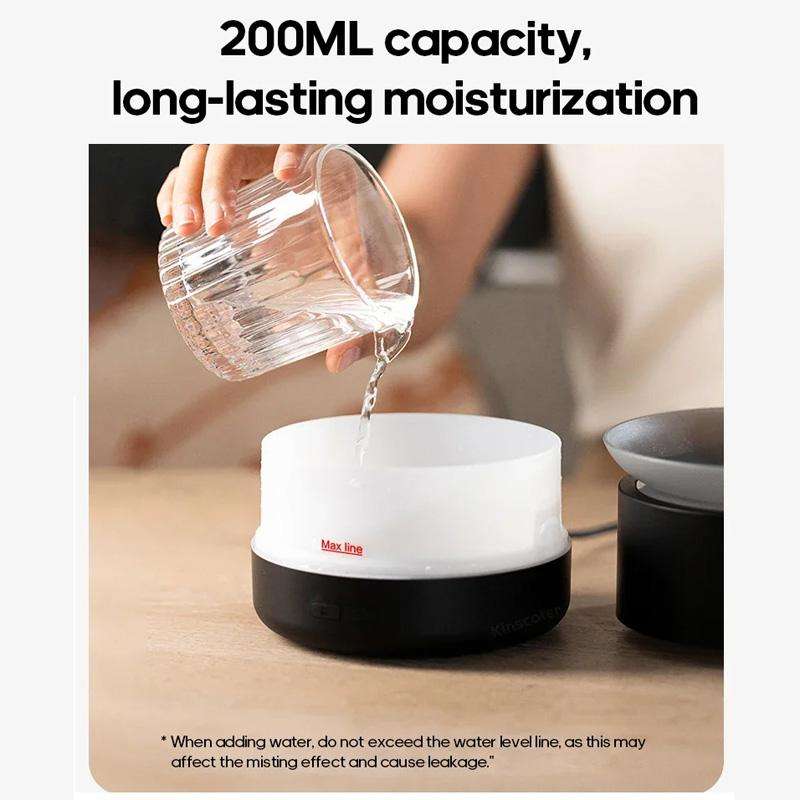 200ml Sea of Clouds Aroma Diffuser Essential Oil Humidifier with 7-Color Mood Lights USB ... White