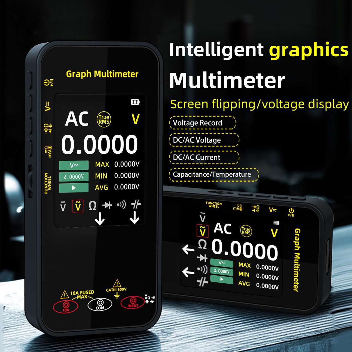 BSIDE S500 High-Precision Digital Graphic Recording Multimeter Color Screen 20000-Character Multimet