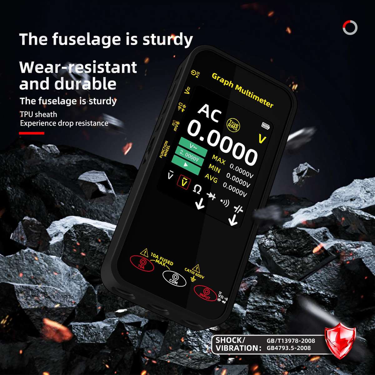 BSIDE S500 High-Precision Digital Graphic Recording Multimeter Color Screen 20000-Character Multimet