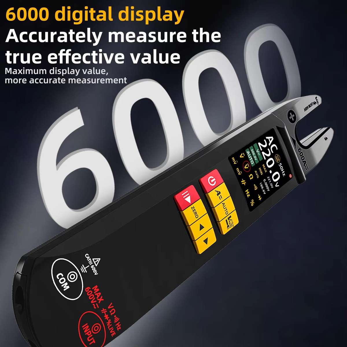 BSIDE U5 600A Intelligent High-Precision Clamp Meter U-Type Multimeter