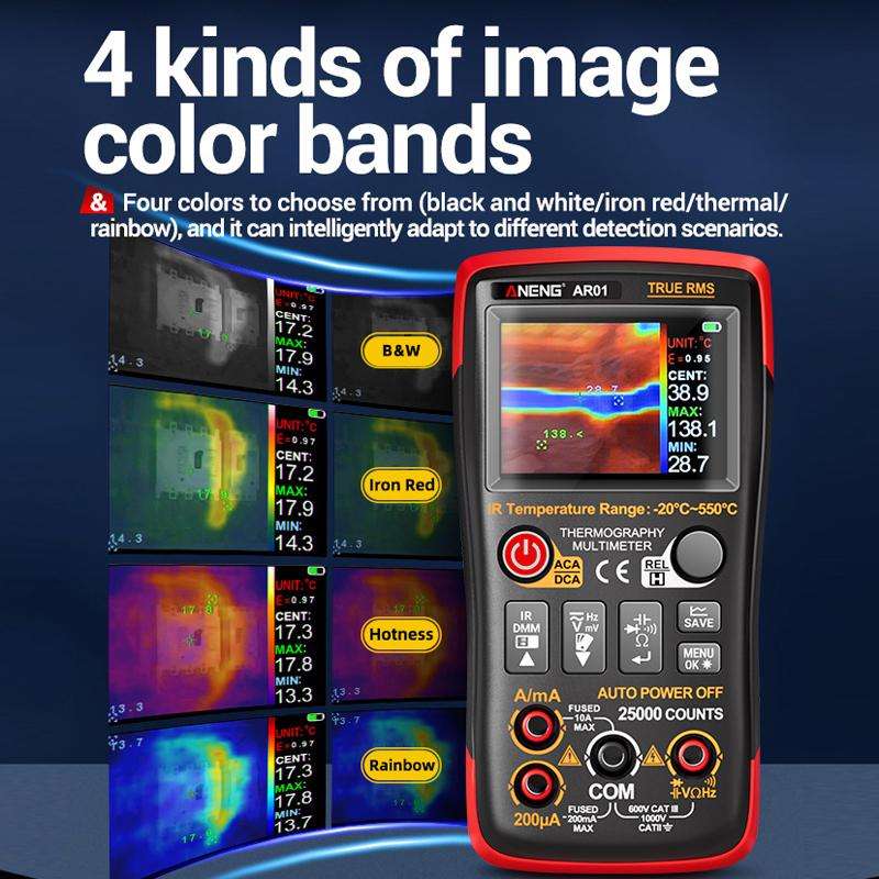 ANENG 2 In 1 HD Infrared Thermal Imager Digital Multimeter(AR01)