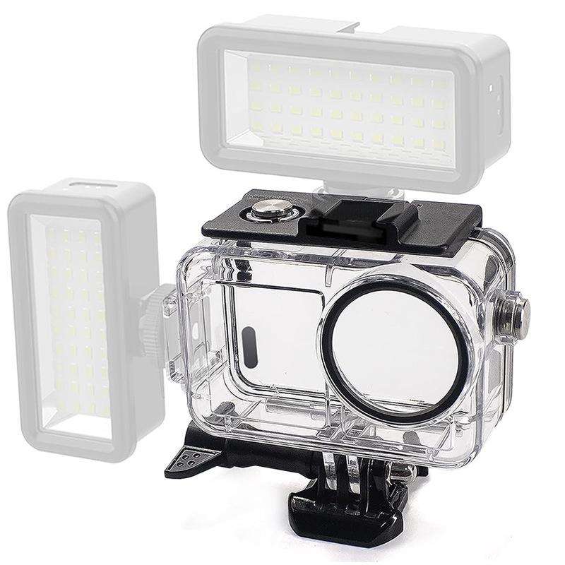 For DJI Action 5 Pro/4/3 Waterproof Diving Case with Buoyancy Float Stick Kit Includes Anti-Fog Inse