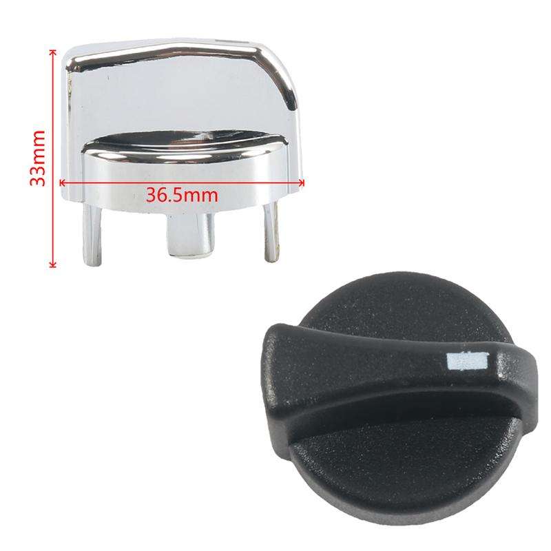 Car Air Conditioning Heater Control Knob For Peterbilt, Color: Silver 3pcs