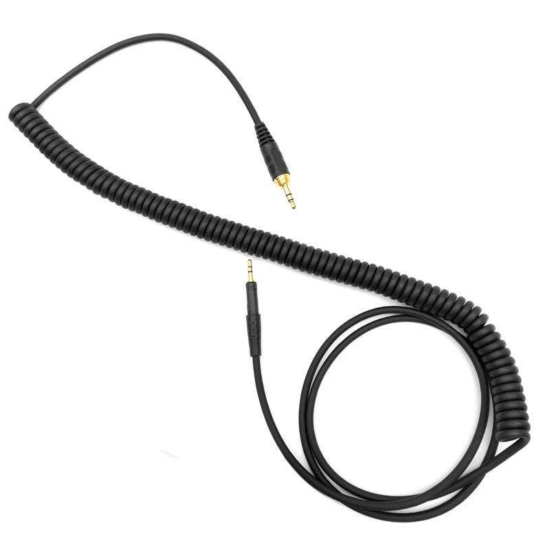 2.5mm To 3.5+6.35mm Plug Spring Headphone Cable for Sennheiser HD6 / HD8 / HD7 / HD598 ... (Black)
