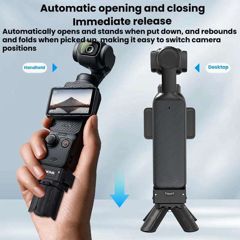 CYNOVA OP3-XDT-CY For DJI Osmo Pocket 3 Mini Quick-Release Tripod(Black)