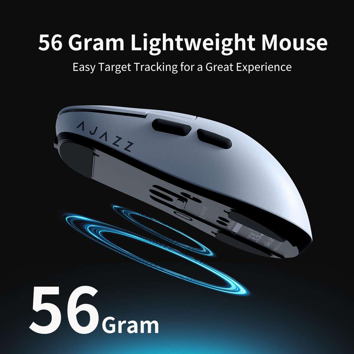 Ajazz AJ159PRO Wired / 2.4G / Bluetooth Tri-mode Gaming Mouse With Magnetic Charging Base(White)