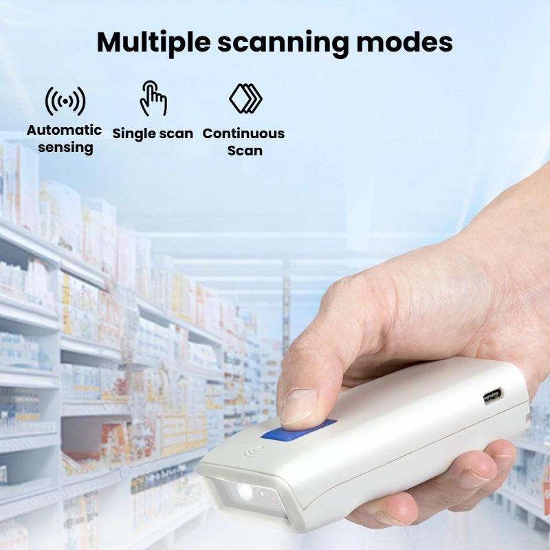NETUM Wireless Portable Barcode Scanner Express Logistics QR Code Scanner, Spec: 2D