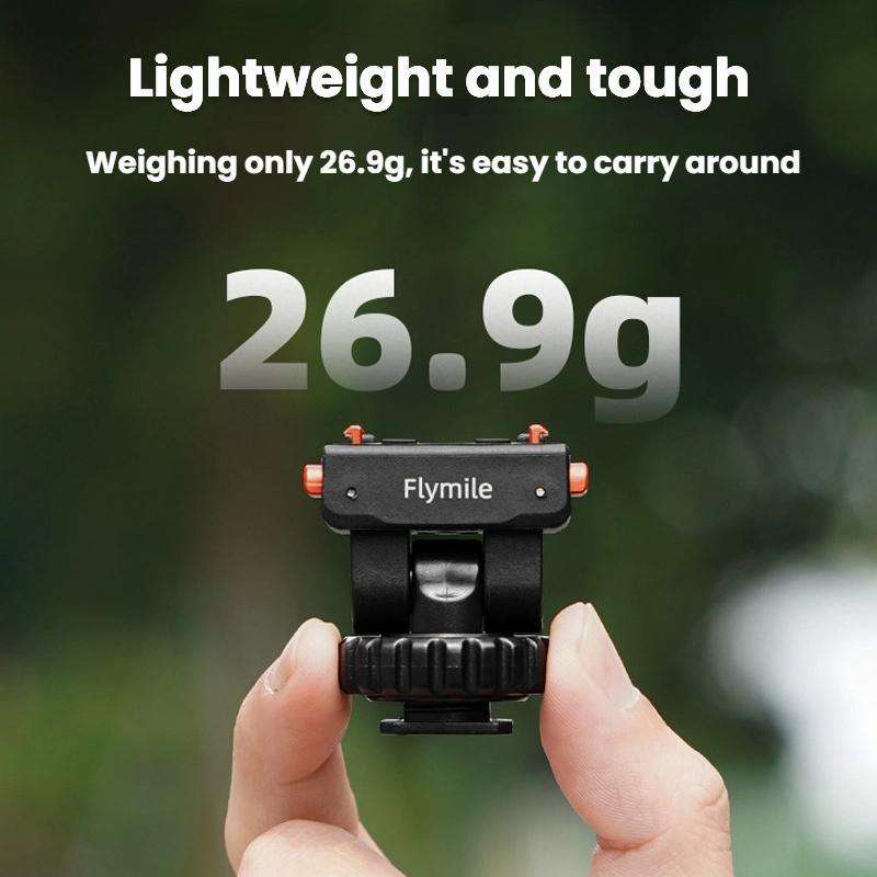 For Insta360 Flymile Quick-Release Cold Shoe Gimbal Magnetic Expansion Bracket(Black)
