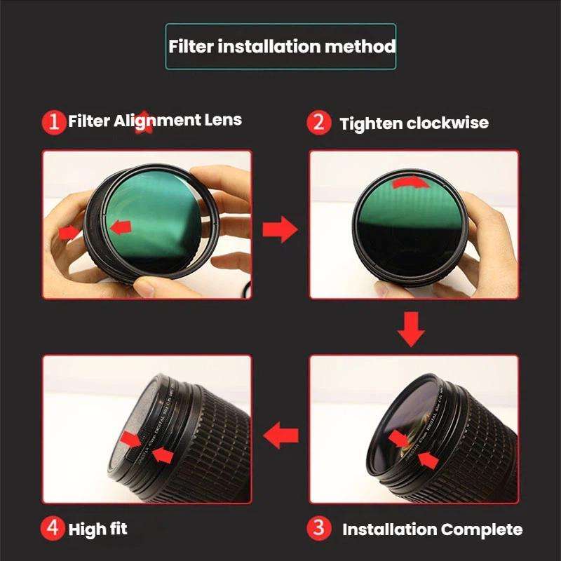 JSR ND32 40.5mm Micro SLR Camera Light Reduction Filter Medium Gray Density Lens