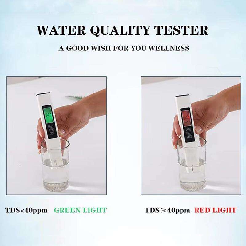 Dual-Color Smart Backlight Water Quality Tester Pen 3-in-1 TDS Meter Conductivity & Temperature Dete