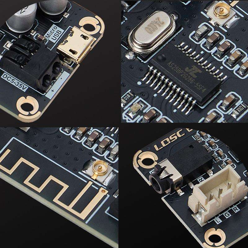 LQSC BT-V5 MP3 Bluetooth 5.1 Decoding Board DIY Modified Lossless Car Audio Receiver Module