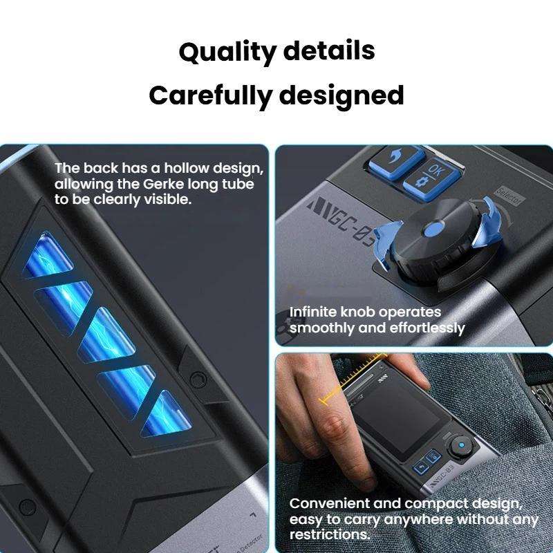FNIRSI GC-03 3 In 1Electromagnetic Nuclear Radiation Detector For Seafood Environmental Use(Black)