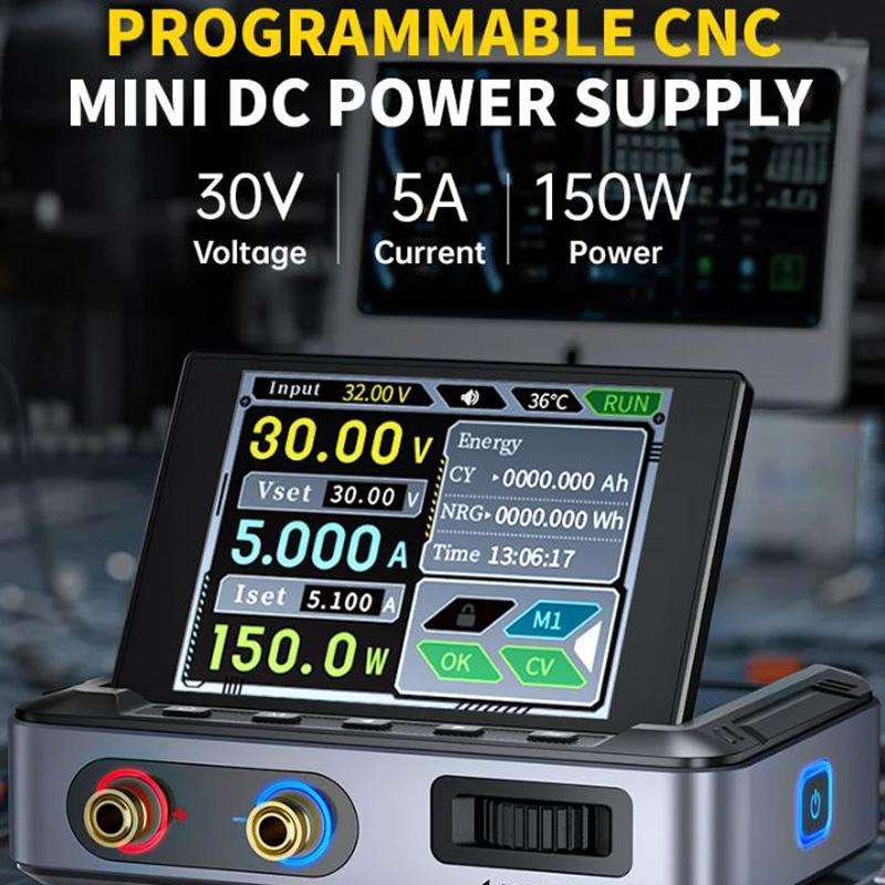 FNIRSI DPS-150 CNC DC Adjustable Regulated Power Supply High-Power Portable Power Supply Upper Compu