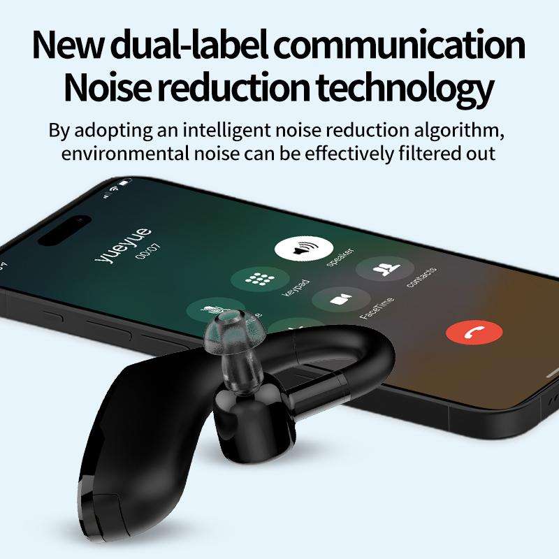 32-channel Dual Intelligent Noise Reduction Hearing Aid Wireless Bluetooth Earphone(Black)