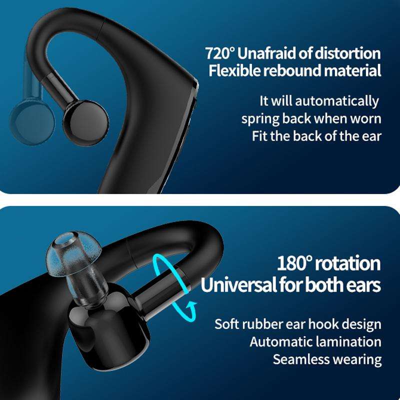 32-channel Dual Intelligent Noise Reduction Hearing Aid Wireless Bluetooth Earphone(Black)