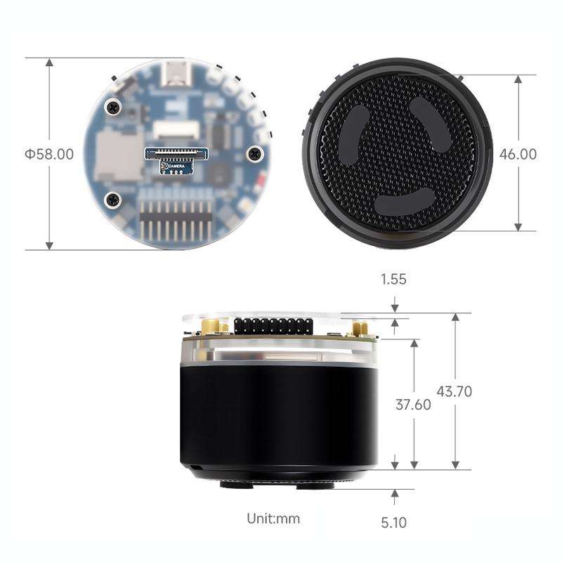 WAVESHARE ESP32-S3 AI Smart Speaker Development Board Dual-Mic Noise Reduction Echo Cancellation Sur