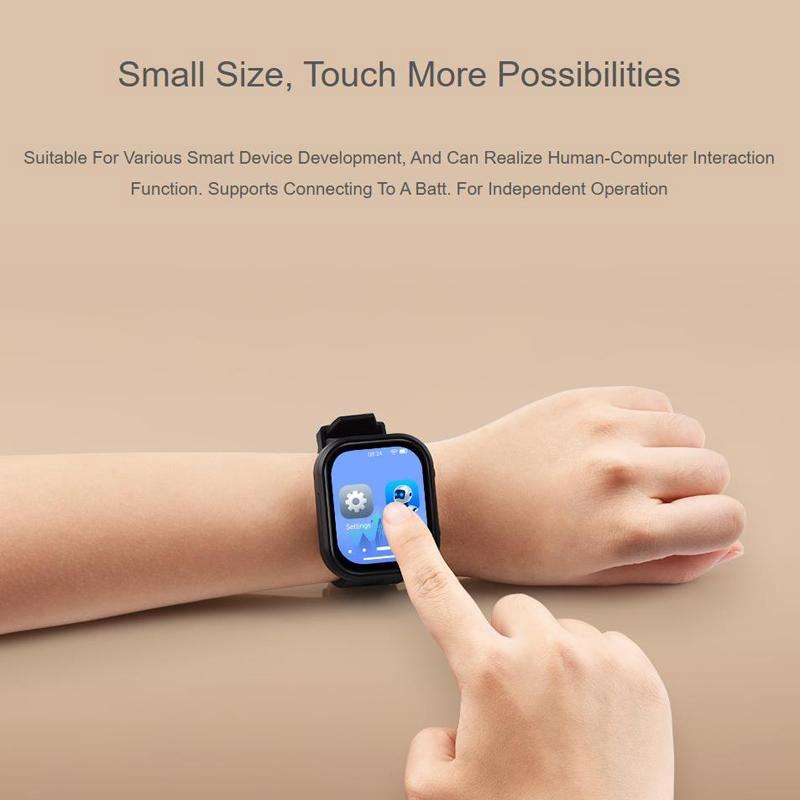 WAVESHARE ESP32-C6 2.06 Inch AMOLED Touch Watch Development Board, 410x502 Pixels, Spec: No Lithium