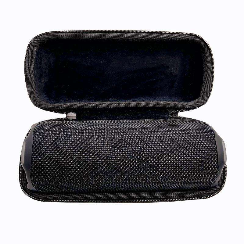 For JBL Flip 4 / 5 / 6 / 7 Speaker Portable Storage Case Shockproof Dustproof Storage Box(Black)