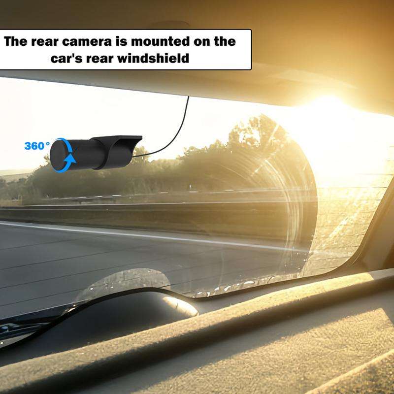 4K Smartphone Connected WiFi High-Definition Dual-Recording Car Dash Cam, Specification: Front+Insid