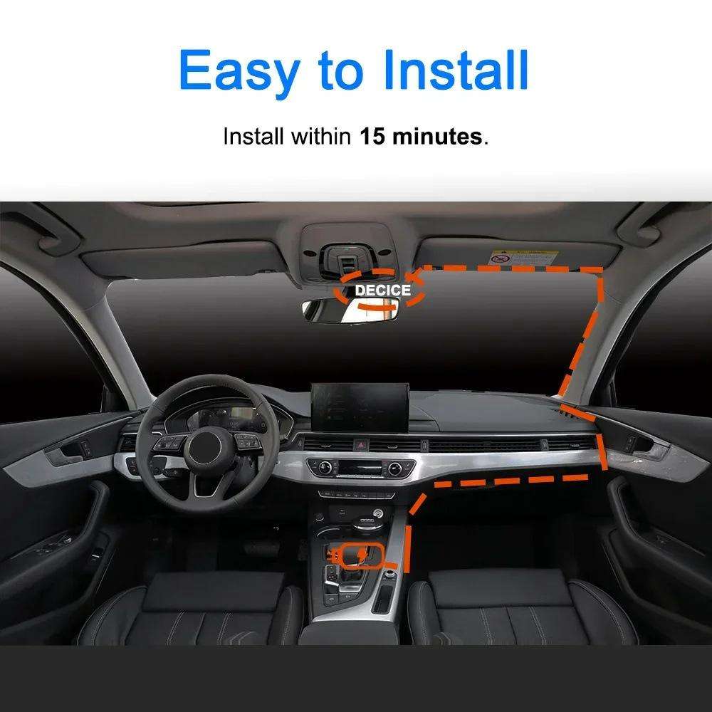 4K Smartphone Connected WiFi High-Definition Dual-Recording Car Dash Cam, Specification: Front+Rear+