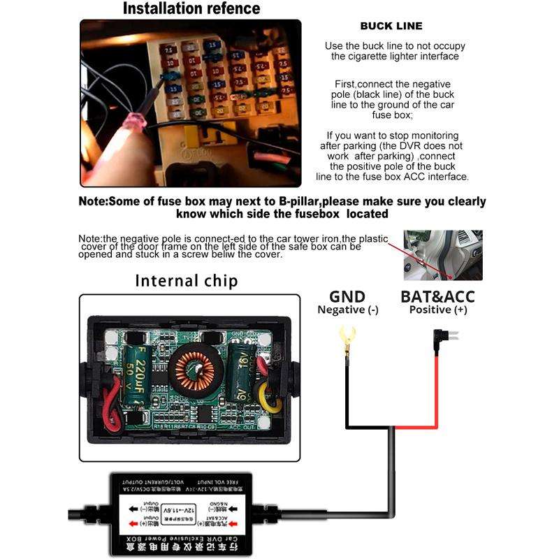 3.16-inch HD 1080P Infrared Night Vision Car DVR, Specification: Front + Interior (No Wi-Fi)