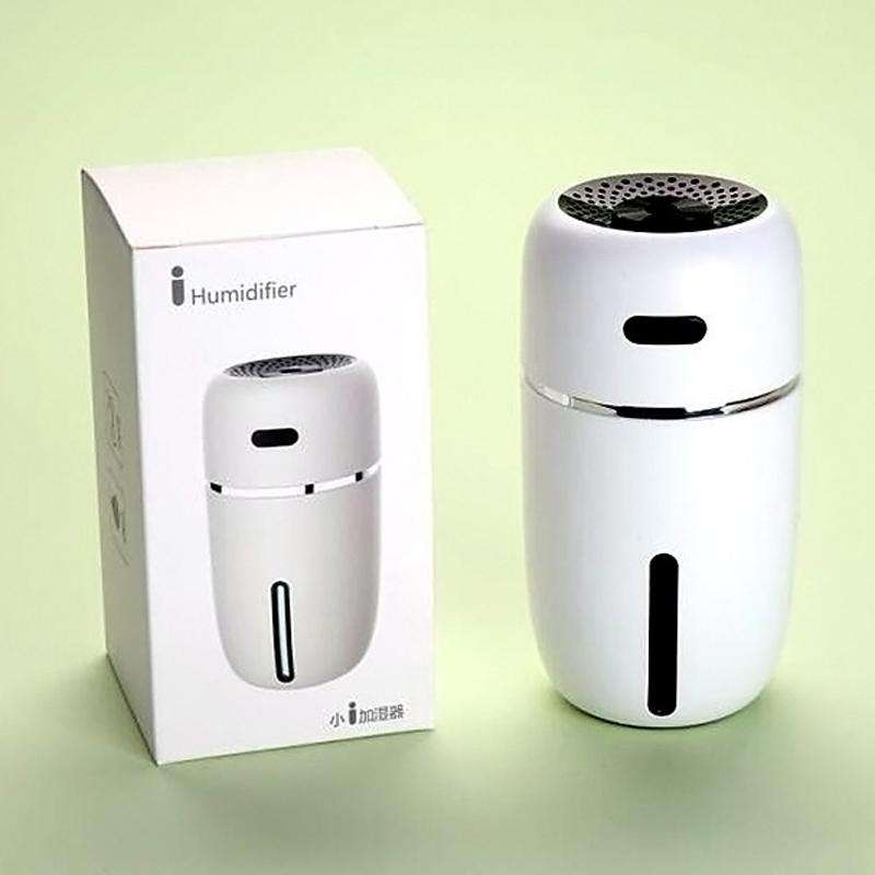 Mini USB Humidifier With Night Light Car Portable Home Office Large Fog Humidifier(Black)