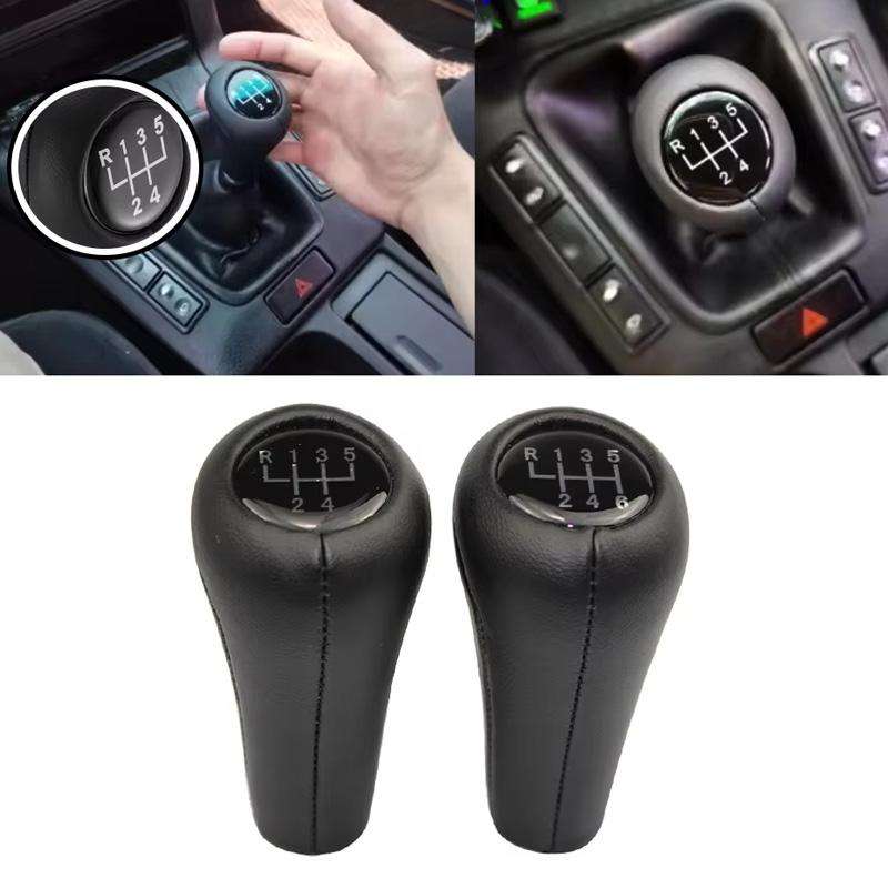 FCXN-A29 For BMW Car Gear Shift Knob Leather Gear Lever, Spec: 5 Speed