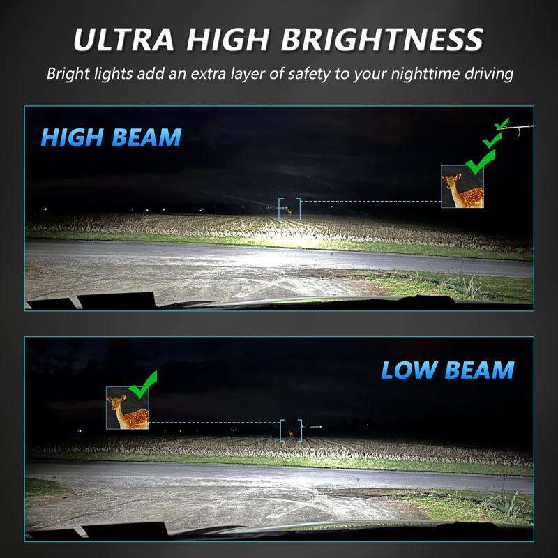 Z08 H11 2pcs/Pack 6500K Focused Beam Plug-And-Play Car Headlight With Fan